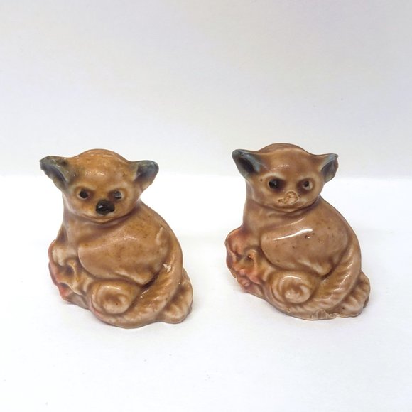 Vintage Wade Whimsies Red Rose Tea Figurines Lemur Hippo Puppy Dog Lot x4 - Picture 7 of 16